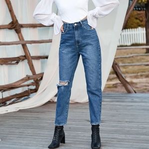 SHEIN high waisted mom jeans sz S (4)